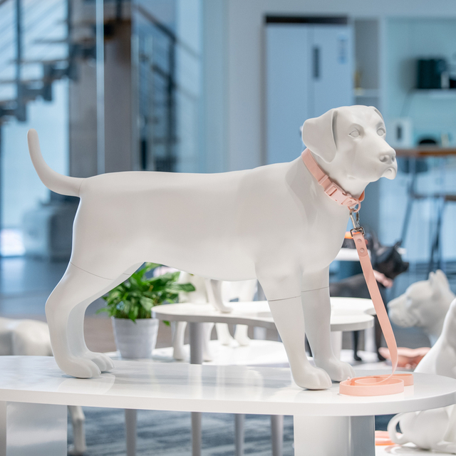 Sunray Mascota 매트 흰색 유리 섬유 래브라도 리트리버 강아지 마네킹