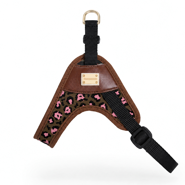 Sunraymascota Custom Personalized Hunde Sele Producent Holdbar Luksus Arnes Para Perros Leopard Print Sele til Hund
